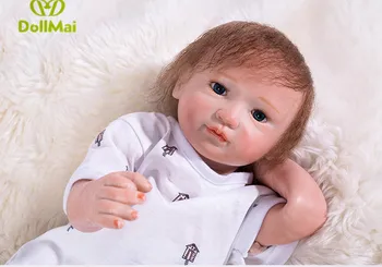 46 cm Silikonski Prerojeni Baby Doll Igrače Z Cucla Luksuzni Dodatki Princesa Lutke Lepo Darilo za Rojstni dan Dekleta Brinquedos