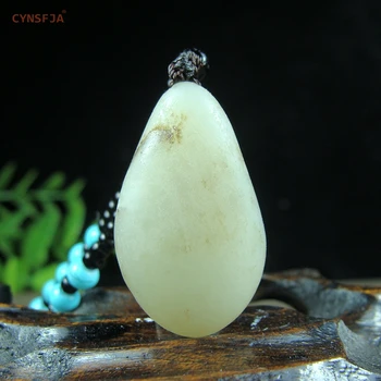 CYNSFJA Resnično Redkih Certified Natural Hetian Semena Jade Amuleti Grobo Kamen Jade Obesek Fine Nakit Visoke Kakovosti Najboljših Daril