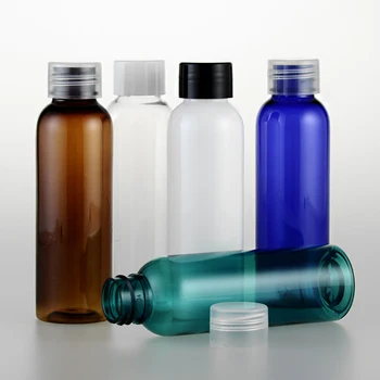 JJEZA 2 oz plastičnih toner stekleničke s pokrovom in zamaškom, 60ml nego kože prenosni ličila kremo, losjon za kozmetične posodo