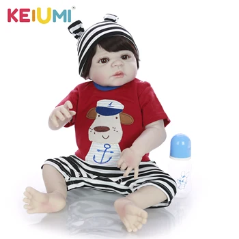 Vrhunsko Fant Lutke, Ki So Prerojeni 23 Palčni Nepremočljiva Realne Novorojenčka Silikonski Vinil Dojenčki Igrača Z Belo Kožo Otroci Rojstni Dan, Božič Darilo